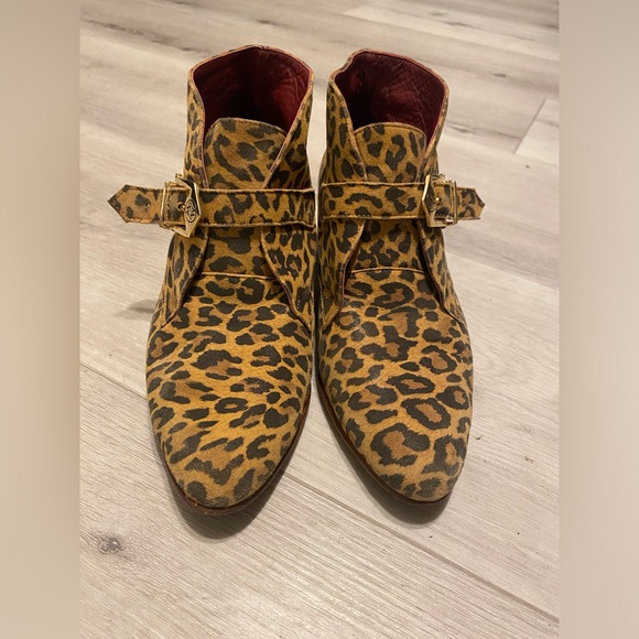 Monica Marquez Animal π Print Ankle Boots Shoes Leather Quality Sz 4 π²π½ 7.5 πΊπΈ - Picture 3 of 8